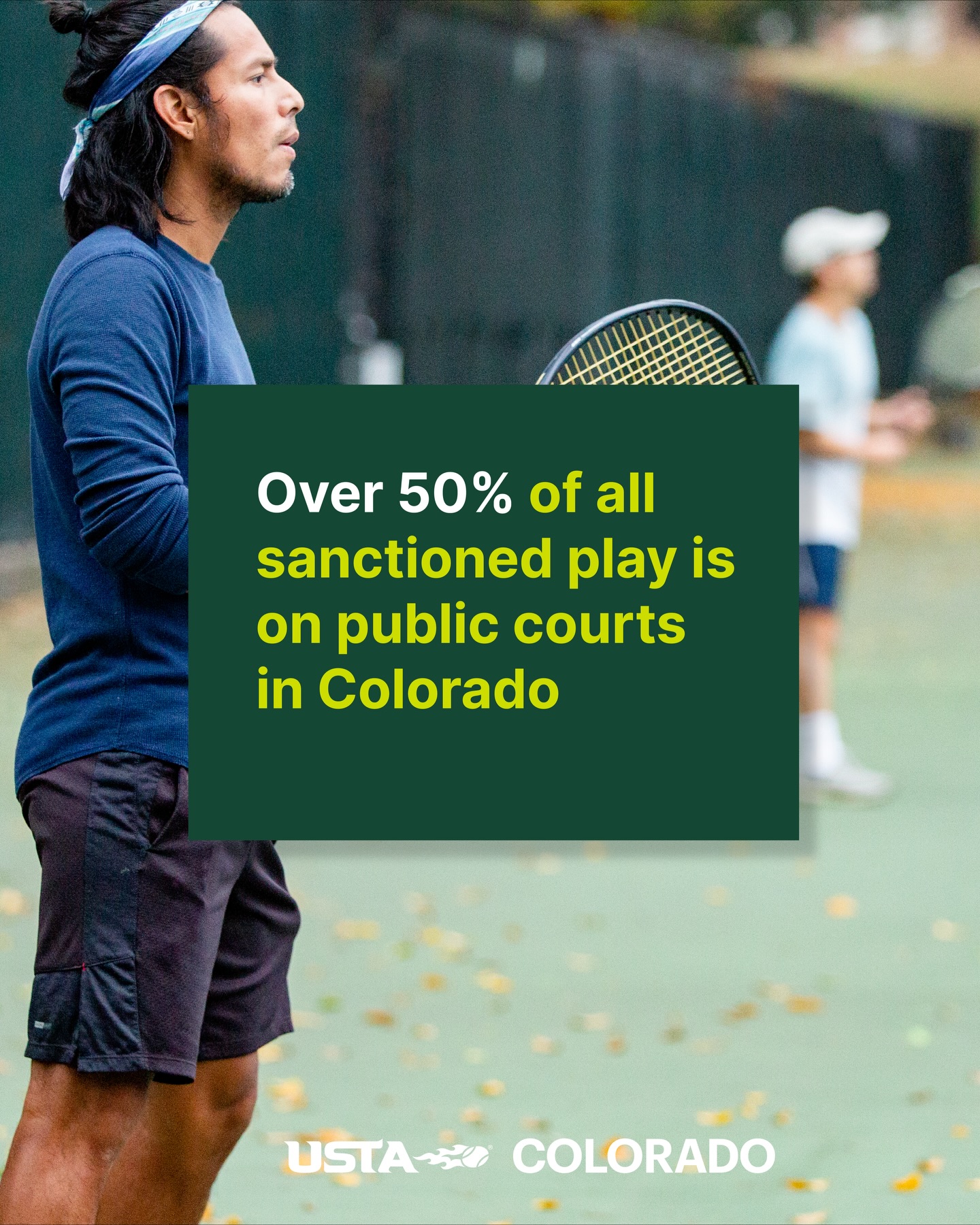 Outdoor tennis courts in Loveland, Colorado